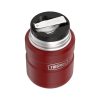 Thermos Style termosz ételre összerakható kanállal és bögrével - rustic red - 470ml