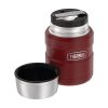 Thermos Style termosz ételre összerakható kanállal és bögrével - rustic red - 470ml