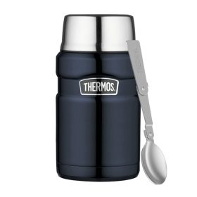   Thermos Style termosz ételre összerakható kanállal és bögrével - sötétkék - 710ml