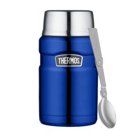   Thermos Style termosz ételre összerakható kanállal és bögrével - kék - 710ml
