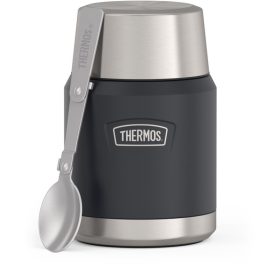   Thermos Icon Termosz ételre összehajtható kanállal és bögrével - gránit - 470ml