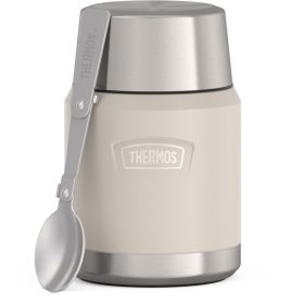   Thermos Icon Termosz ételre összehajtható kanállal és bögrével - homok - 470ml