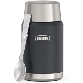   Thermos Icon Termosz ételre összehajtható kanállal és bögrével - gránit - 710ml