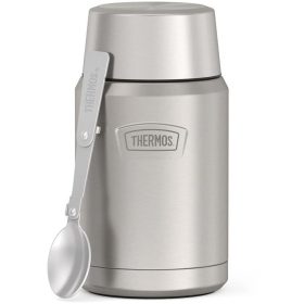   Thermos Icon Termosz ételre összehajtható kanállal és bögrével - gránit - 710ml