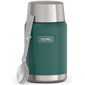   Thermos Icon Termosz ételre összehajtható kanállal és bögrével - zöld - 710ml