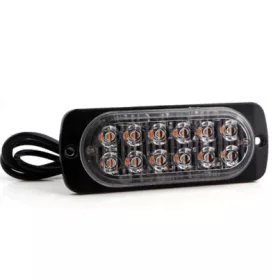 12LED-es stroboszkóp sárga - E jel - 12-24V W13891-3