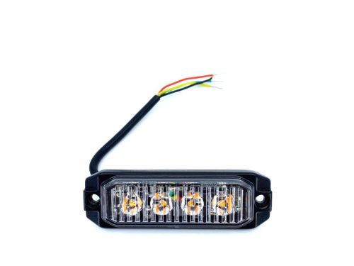 4LED-es stroboszkóp sárga 12-24V W13891