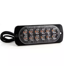 12LED-es stroboszkóp FEHÉR - E jel - 12-24V - 18066