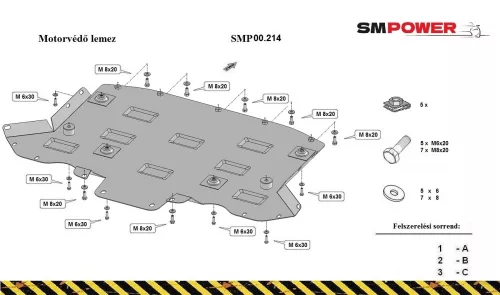 Audi A8 2010-2017 - Váltóvédő lemez - SMP00.214