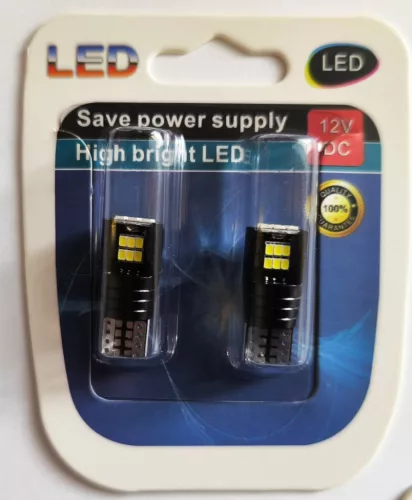 T10-2016-18LED W5W Helyzetjelző - CANBUS - 12/24V - 2DB-os