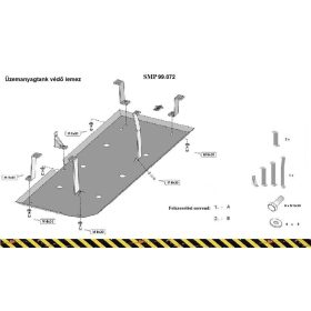   Hyundai Terracan 2001-2007 - Üzemanyagtank védőlemez - SMP99.072