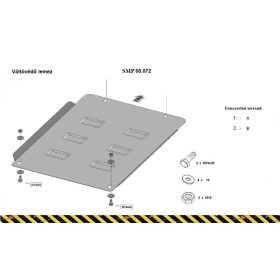 Hyundai Terracan 2001-2007 - Váltóvédő lemez - SMP00.072
