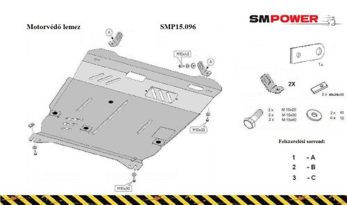 Citroen C4 Aircross 2012- Motorvédő lemez - SMP15.096