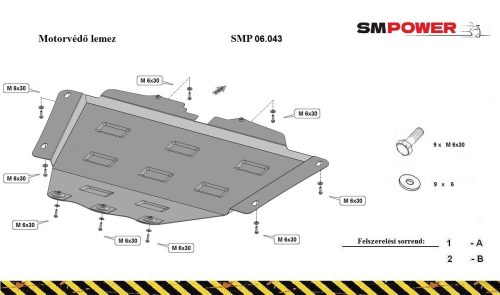 Dacia Sandero III 2021- Motor- és váltóvédő lemez - SMP06.043