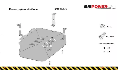 Dacia Lodgy 2012- Üzemanyagtank védő lemez  - SMP99.042
