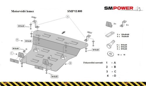 Iveco Daily VI 2014-2020 Motor-és hűtővédő lemez - SMP12.600