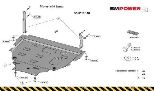 Mazda 3 2003-2010 - Motorvédő lemez - SMP13.118