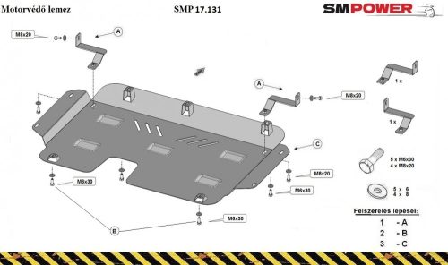 Opel Corsa F 2019- Motorvédő lemez - SMP17.131
