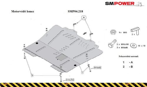Opel Ampera 2011-2016 - Motorvédő lemez - SMP04.218