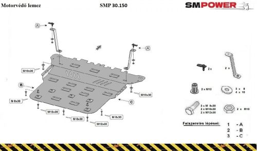 Skoda Octavia IV, manuális 2019- Motorvédő lemez - SMP30.150