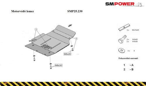 Suzuki Grand Vitara XL7 1998-2009 - Motorvédő lemez - SMP25.230