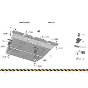 Fiat Panda 4x2 2011- Motorvédő lemez - SMP07.052