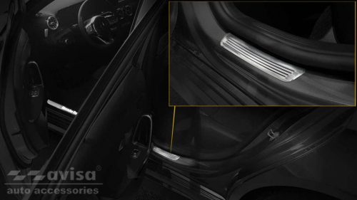 Mercedes A-Classe 2018- (W177, matt, hátsó) Avisa 2db-os küszöbvédő