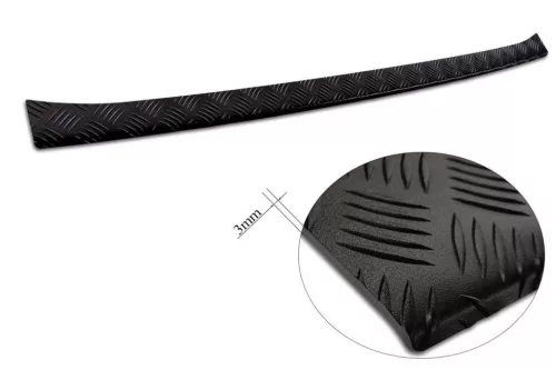 Megerősített védőcsík a csomagtér szélére Mercedes Sprinter 2018- (bordázott alumínium, fekete)