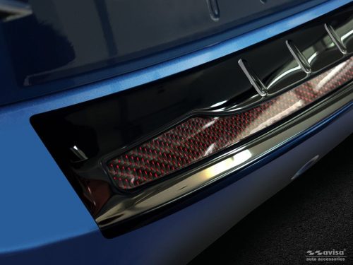 BMW X1 2015-2019 (F48, fényes bordó-karbon) Avisa lökhárítóvédő