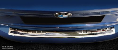 BMW X1 2015-2019 (F48, fényes ezüst- karbon) Avisa lökhárítóvédő