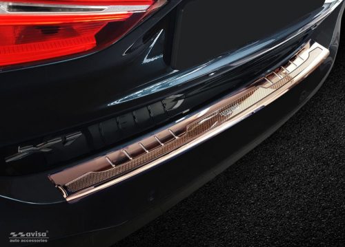 BMW X1 2015-2019 (F48, fényes réz-karbon) Avisa lökhárítóvédő
