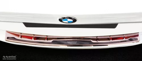 BMW 5 2017-2020 (G31, fényes réz-karbon) Avisa lökhárítóvédő