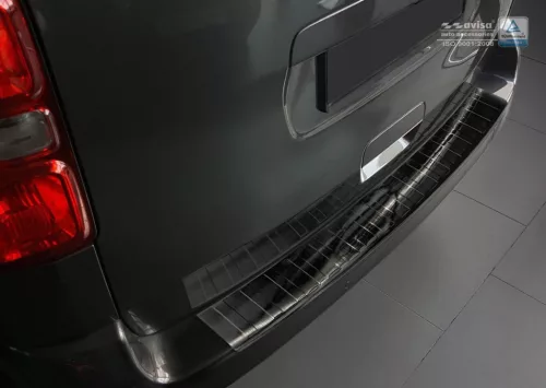 Csomagtér peremvédő Peugeot Traveller 2016-2024 (sötét, matt, II. osztály)