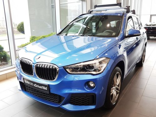 BMW X1 2015-2022 (F48, M-packet, sötét-matt) Avisa lökhárítóvédő