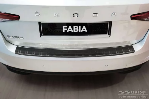 Skoda Fabia IV. 2021- (hatchback, sötét-matt) Avisa lökhárítóvédő