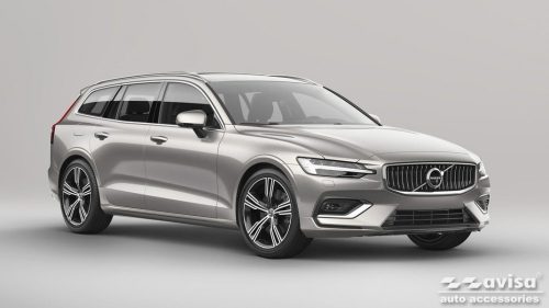 Volvo V60 2018- (sötét) Avisa lökhárítóvédő