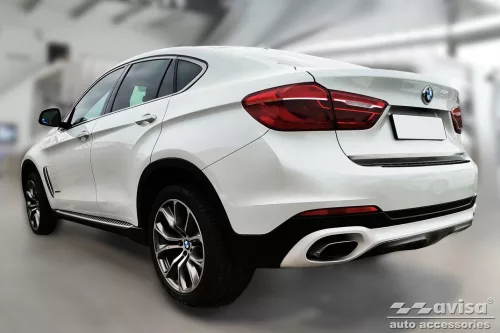 BMW X6 2014-2019 (F16, sötét-matt) Avisa lökhárítóvédő