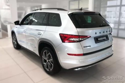 Csomagtér peremvédő díszléc Škoda Kodiaq 2017-2024 (Beltéri, sötét)