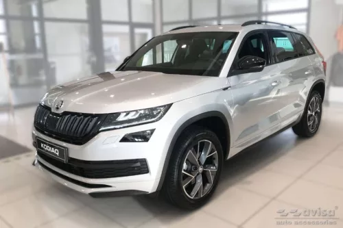 Csomagtér peremvédő díszléc Škoda Kodiaq 2017-2024 (Beltéri, sötét)