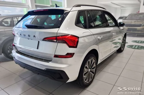 Csomagtér peremvédő díszléc Škoda Kamiq 2024- (sötét, matt, facelift utáni)