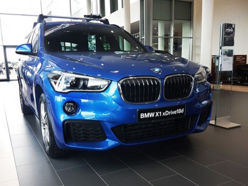BMW X1 2015-2022 (F48, M-packet, karbon) Avisa lökhárítóvédő