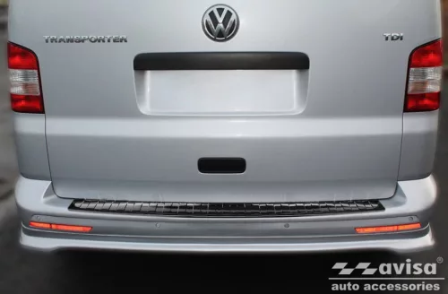 Csomagtér szélvédő védőcsík VW Transporter T5 2003-2015 (sötét, króm)