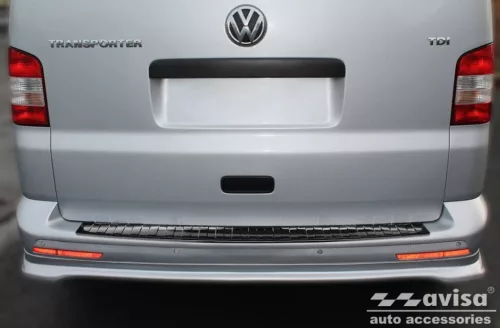 Csomagtér perem védő díszléc VW Transporter T6 2015-2018 (sötét, króm)