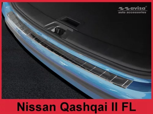 Nissan Qashqai 2017-2021 (sötét-króm) Avisa lökhárítóvédő