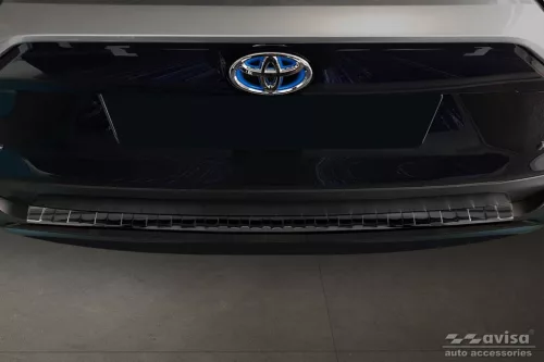 Ochranná lišta hrany kufru Toyota Rav4 2019- (tmavá, chrom)