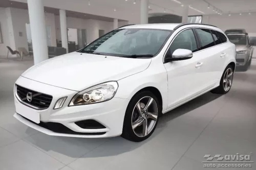 Zesílená ochranná lišta hrany kufru Volvo V60 2010-2018 (tmavá, matná)