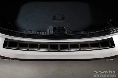 Zesílená ochranná lišta hrany kufru Volvo V60 2010-2018 (tmavá, matná)