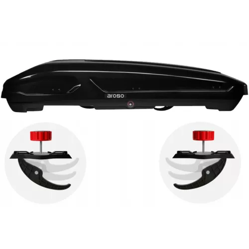 Tetőbox Aroso Deutschland Stuttgart 470 (fekete)