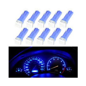 SMD-T5-1SMD kék izzó - 12V - 10db-os