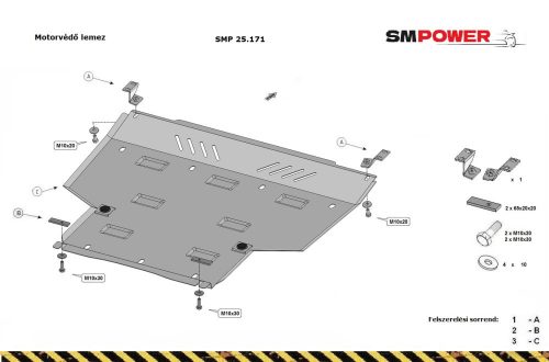 Suzuki Vitara, S-Cross 2023-  Motor, váltóvédő lemez - SMP25.171